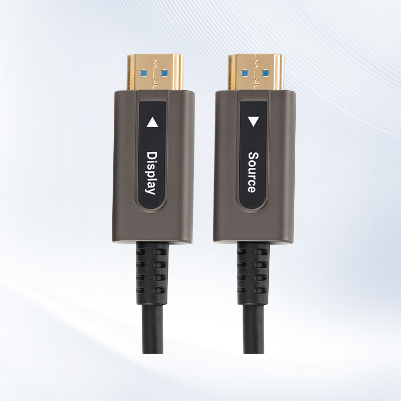 How can high-bandwidth transmission be achieved in HDMI active optical cable in multimode fiber?